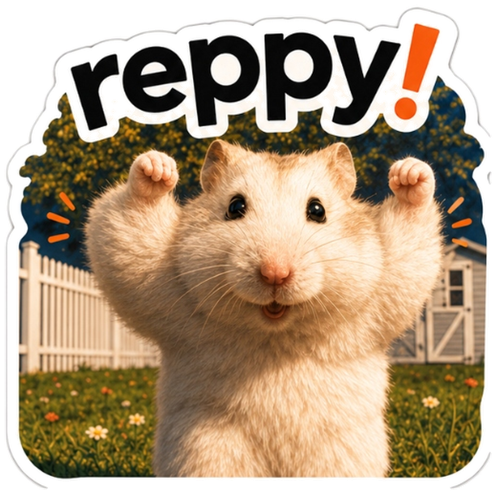 Reppy sticker footer